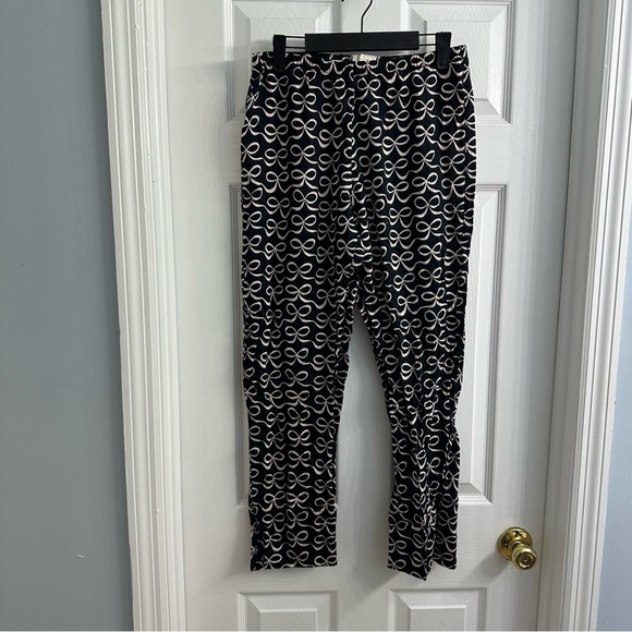 Kate Spade Pajamas Matching Set Coquette Dainty Bow Black Pink Size Medium - Picture 5 of 8